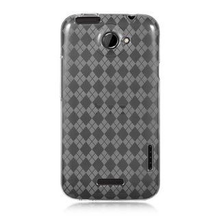CoverON CLEAR TPU Soft Cover Case with CHECKERED Design for HTC ONE X / ONE XL ATT / ELITE [WCB451] Cell Phones & Accessories