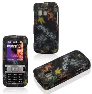 2D Camo Stem Samsung Straight Talk R451c, TracFone SCH R451c, Messenger R450 Cricket, MetroPCS Case Cover Hard Snap on Rubberized Touch Phone Cover Case Faceplates Cell Phones & Accessories