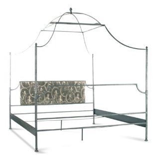 Dalton French Country Rustic Metal Old World Canopy Bed  King Home & Kitchen