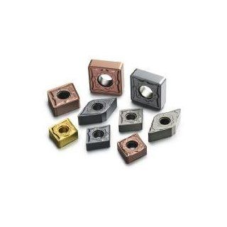 Sandvik Coromant T Max P Carbide Turning Insert, DNMG, 55 Degree Diamond, SM Chipbreaker, GC1105 Grade, TiAlN Coating, DNMG431 SM, 1/2" iC, 0.0157" Corner Radius (Pack of 10)