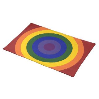 Rainbow Bullseye Place Mat
