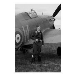 WW2 Hawker Hurricane Plane Poster Print