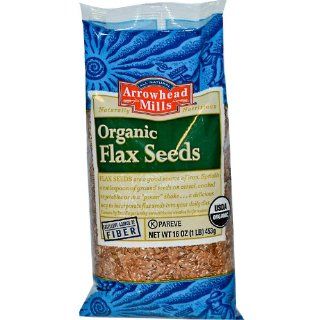 Organic Flax Seeds, 16 oz (453 g) Patio, Lawn & Garden
