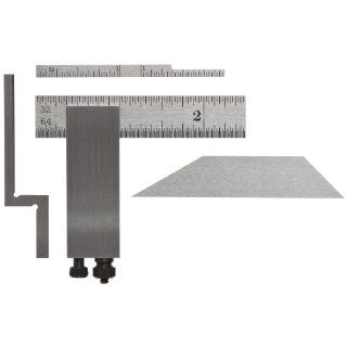 Starrett 453EZ Inch Reading Diemakers' Square Complete With Standard, Bevel, Narrow And Offset Blades, 2 1/2" Size Carpentry Squares