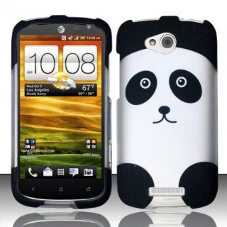 For HTC One VX (AT&T) Rubberized Design Cover Case   Panda Bear Cell Phones & Accessories