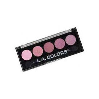 LA Colors 5 Color Metallic Eye Shadow Palette 434 Wine and Roses Health & Personal Care