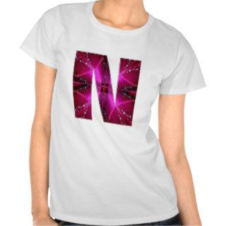 Lovely Name Initial N NN NNN n Let the World KNOW T shirts