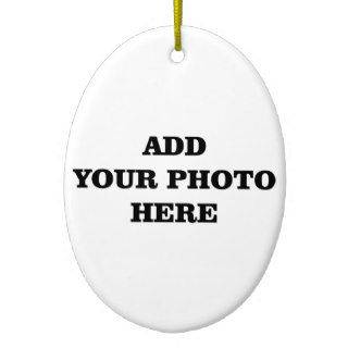 Add your photo here DIY template Christmas Tree Ornaments