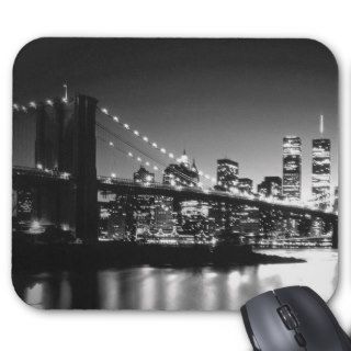Black & White New York City Mouse Pads