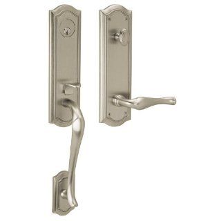 Baldwin M522056RFD Lifetime Satin Nickel Images, Bethpage Bethpage Right Hand Dummy Entrance Handleset Trim Set with 5447 Estate Collection Lever M522.RFD   Door Handles  
