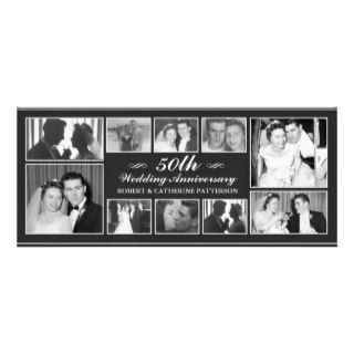 Photo Celebration 50th Wedding Anniversary Custom Announcements