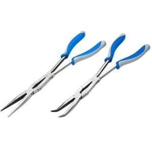 Crescent X2 10 in. Long Reach Pliers Set Long and Bent Long Nose PSX203C