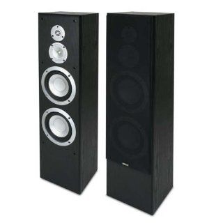 KLH BTF 440 6.5" 3 Way 150 Watt Tower Speakers With Passive Radiator (Black) Electronics