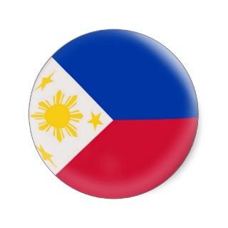 20 small stickers Philippines flag