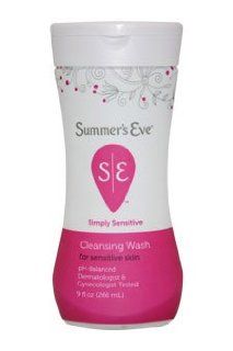 Feminine Wash for Sensitive Skin Summer's Eve 9 oz Cleanser For Women  Bath And Shower Gels  Beauty