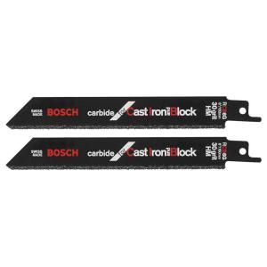 Bosch 6 in. 30 Grit Carbide Recip Blade Pouch (2 Pack) RCB6G 2