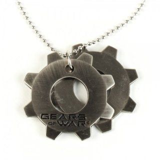 Gears of War Metal Cogtags Dogtags Chain Necklace 