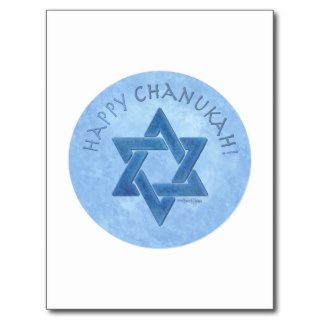Star of David   Happy Chanukah card Postcard