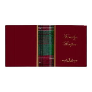 Red with Green Plaid Photo Album/Binder