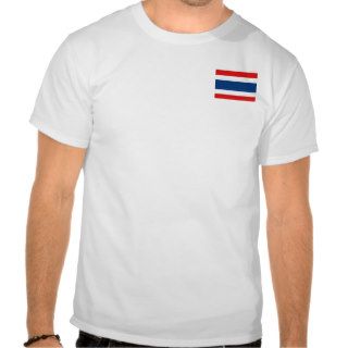 Thailand Flag and Map T Shirt