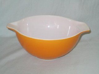 Vintage 1950's Pyrex Orange 1 1/2 Quart Glass Cinderella Mixing Batter Nesting Bowl #442 Kitchen & Dining