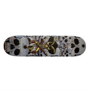 Pirate skull cool skateboard design