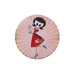 Sweet & Scary Skeleton Girl Jelly Belly Tin