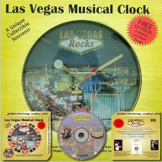 Las Vegas Rocks Musical Clock   Wall Clocks