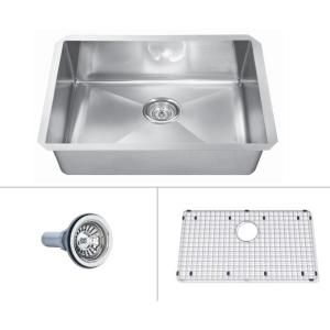 ECOSINKS Acero Platinum Combo Undermount Stainless Steel 29x18x10 0 Hole Single Bowl Kitchen Sink ECOS 3010UP