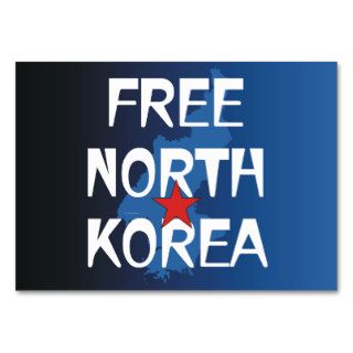 TEE Free North Korea Business Card Templates
