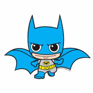 Chibi Batman Running Cut Outs