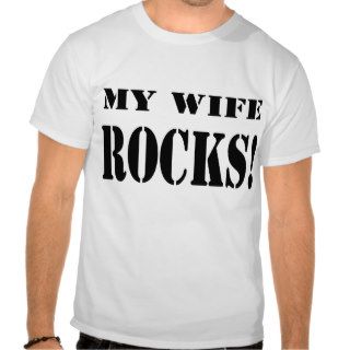 My Husband Wife ROCKS Couples Tee2