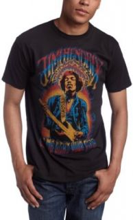 JUNK FOOD CLOTHING Men's Jimi Hendrix Let Me Light Your Fire Tee, Black Wash, X Large Fashion T Shirts Clothing