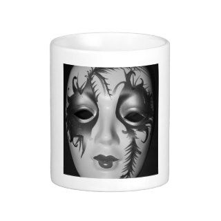 Masquerade  Black and White  Mask Mug