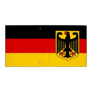 German Flag with Crest 3 Ring Binder