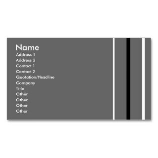Create Your Own Business Card Grey Black White