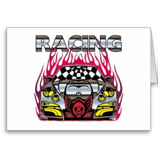 Race Car Greeting Card