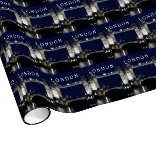 London, Tower Bridge at night Wrapping Paper