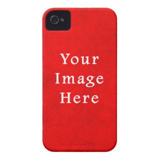 Christmas Red Textured Parchment Color Template Case Mate iPhone 4 Case
