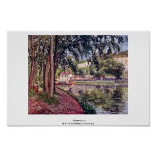 Towpath By Pissarro Camille Poster