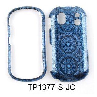 Samsung Intensity II u460 Transparent Design, Blue Circular Patterns Hard Case/Cover/Faceplate/Snap On/Housing/Protector Cell Phones & Accessories