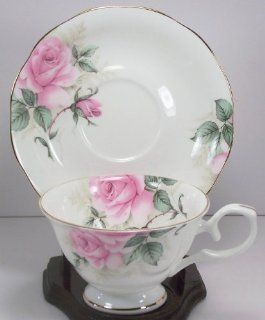 Fine Bone China Cup and Saucer Rose Bouquet Chintz Teacup With Saucer Kitchen & Dining