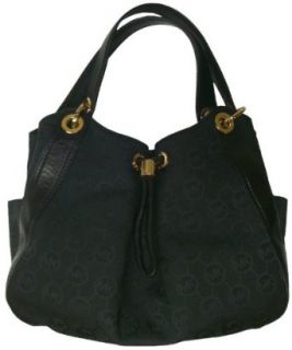 Michael Kors Purse Handbag Ludlow Large Shoulder Monogram Tote Black/Black/Black Bolsos Michael Kors Women Shoes