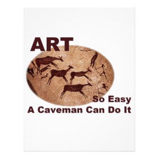 Art  So Easy A Caveman Can Do It Letterhead
