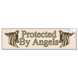 Protected By Angels Bumper Stickers