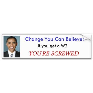 barack_obama, Change You Can Believe Bumper Stickers