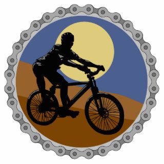 mountain bike chain sprocket design acrylic cut out