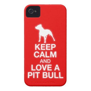 Keep Calm And Love A Pit Bull   iPhone 4/4S Case