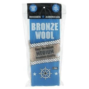 Homax Medium Grade Bronze Wool Pads (3 Pack) 123101