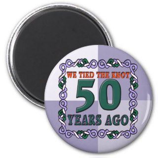 50th Wedding Anniversary Gifts Fridge Magnet